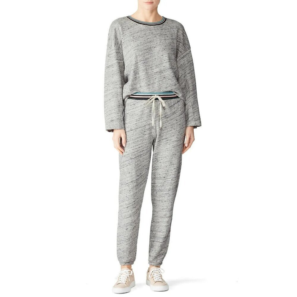 New Splendid Taffy Stripe Active Sweatshirt XS